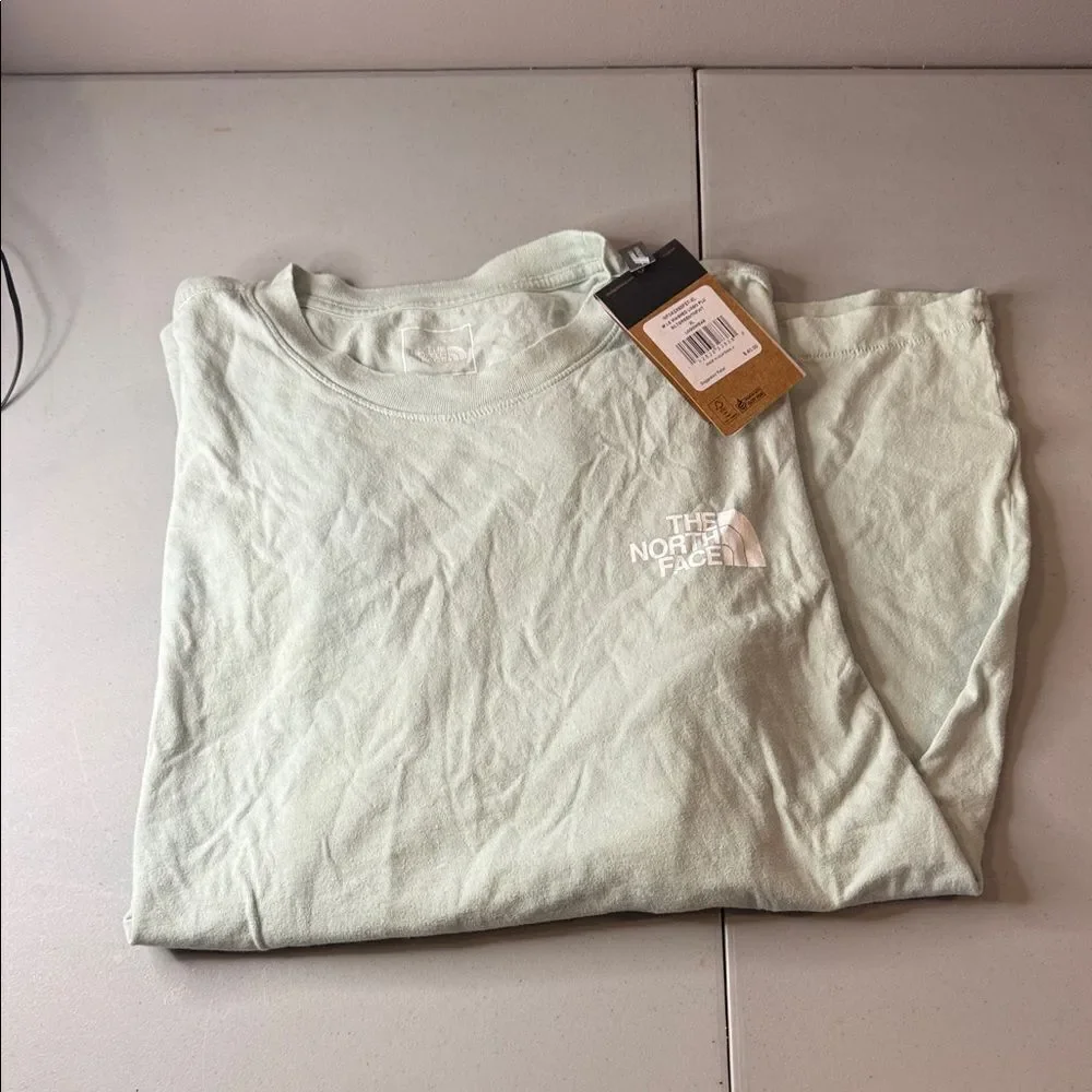 The North Face Men's Light Green Tee Long Sleeve